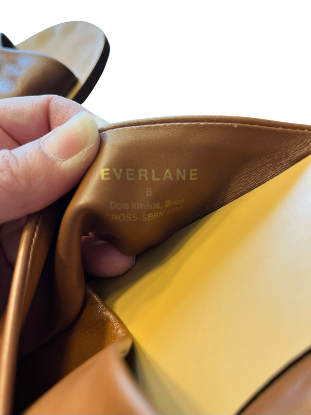 EVERLANE Siena Brown Day Crossover Sandal - Picture 3 of 4